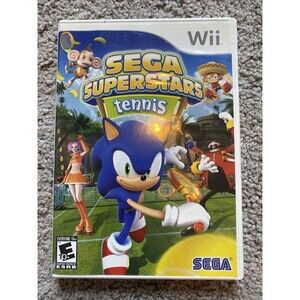 Sega Superstars Tennis Nintendo Wii Complete *CIB CLEANED + TESTED FAST SHIPPING